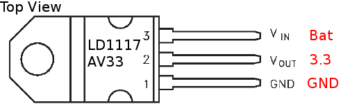 LD1117AV33  connections