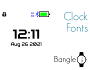 Bangle.js Clock Face Fonts