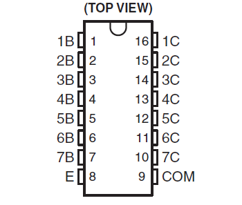 ULN2003 pinout